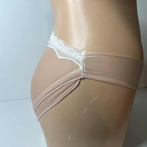 IZA Liquid Satin Pink Embroidered Floral Smooth Silky Stretch Feminine Panty NEW - Picture 10 of 15